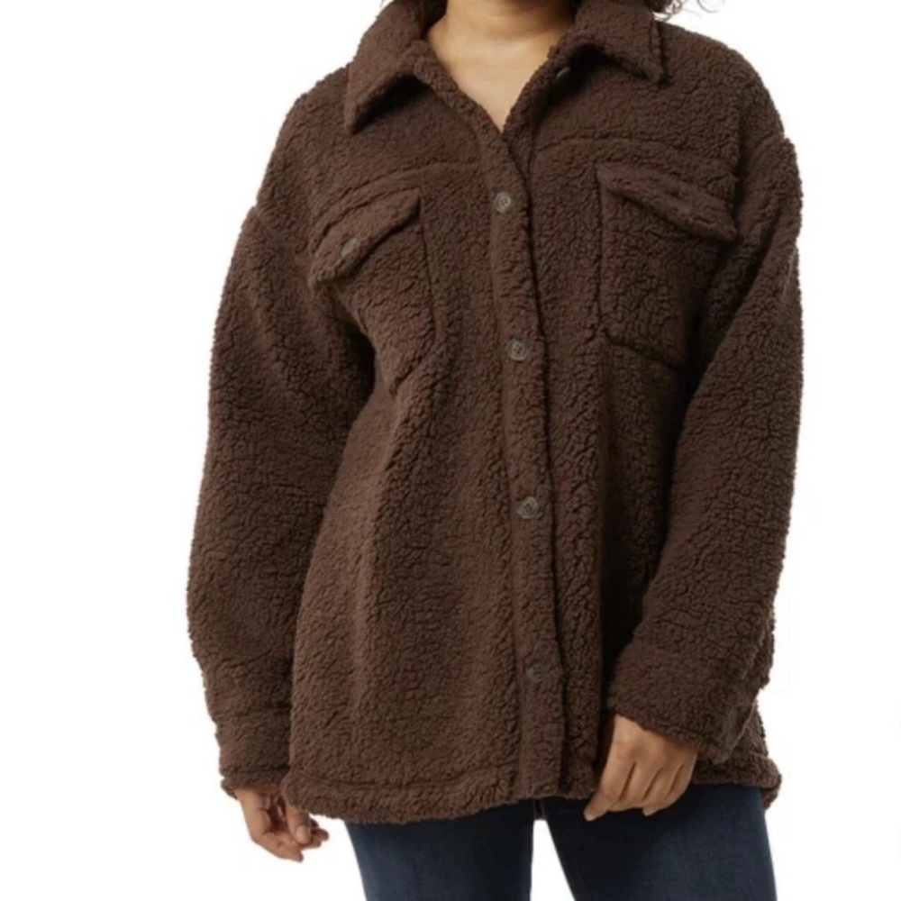 32 Degrees Chocolate Brown Teddy Jacket